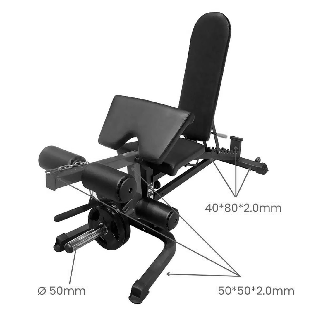 Verstelbare Fitnessbank met legcurl