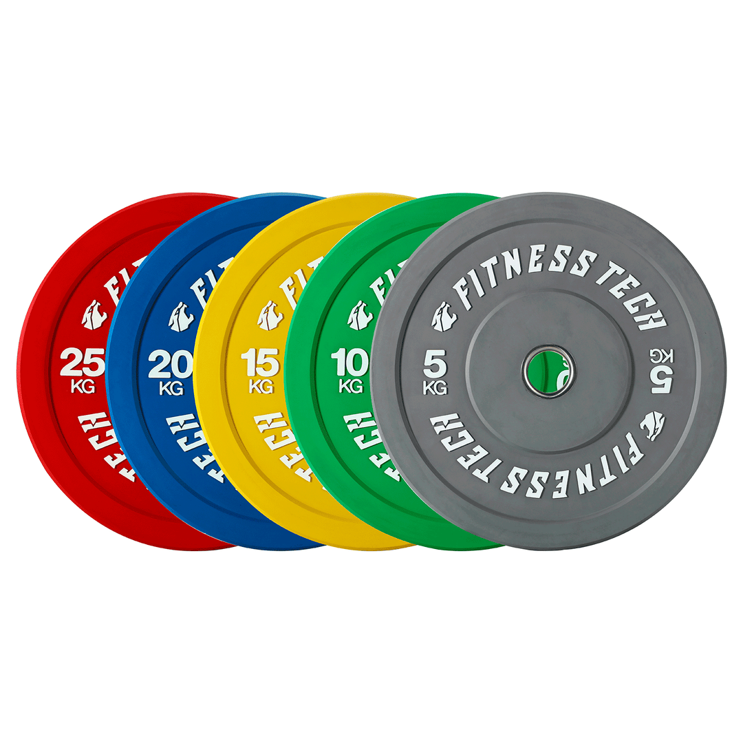Bumper plates de colores | Alta resistencia | Fitness Tech