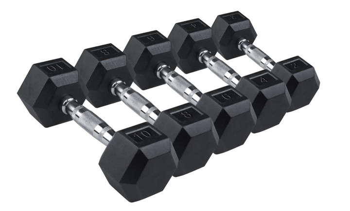 Hexagonale dumbbells | Geen logo
