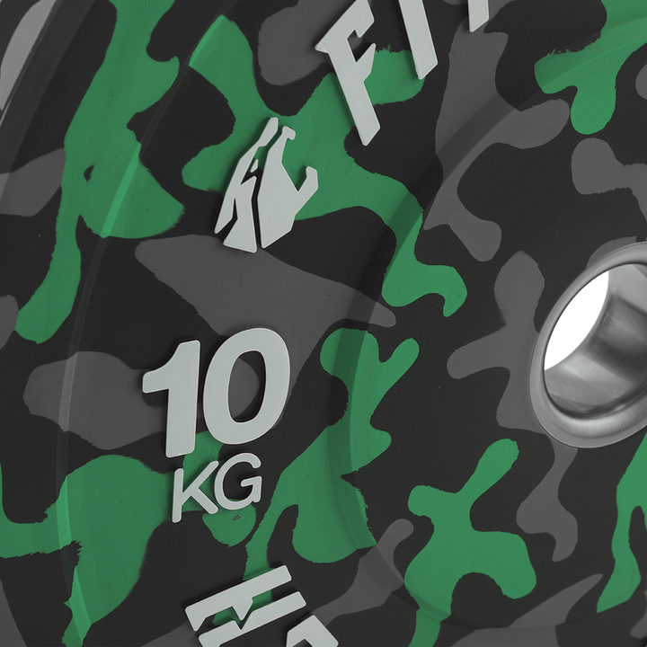 Disco Bumper Plate Camuflaje Flecks Alta Resistencia - Fitness Tech