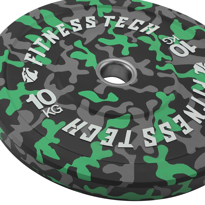 Disco Bumper Plate Camuflaje Flecks Alta Resistencia - Fitness Tech