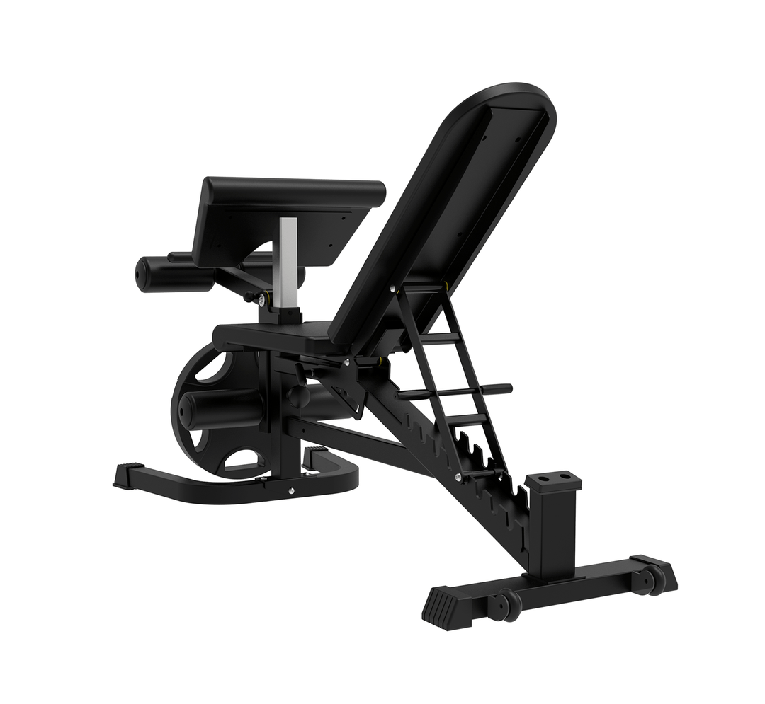 Verstelbare Fitnessbank met legcurl