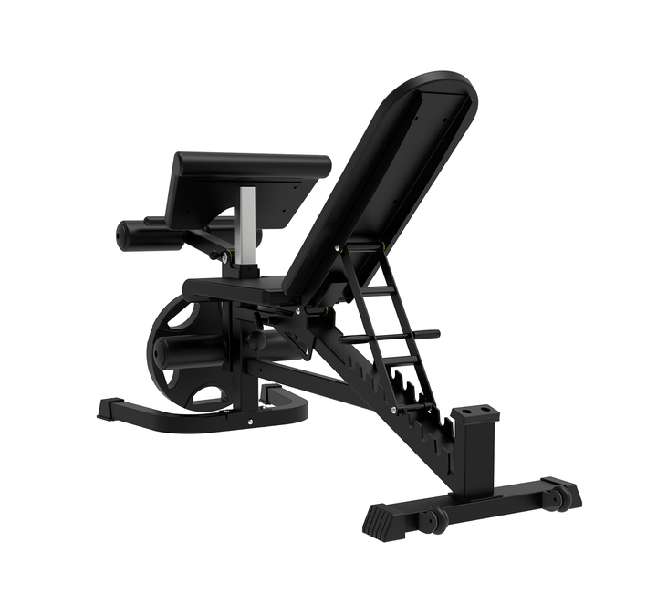 Verstelbare Fitnessbank met legcurl