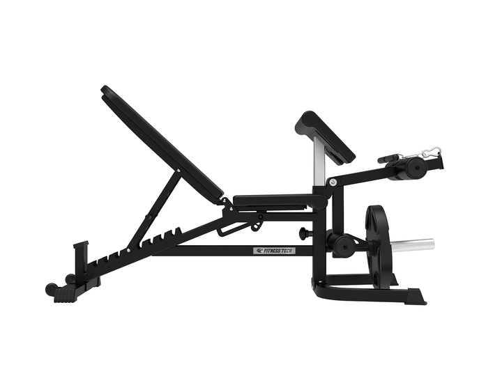 Verstelbare Fitnessbank met legcurl