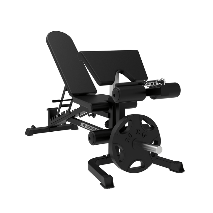 Verstelbare Fitnessbank met legcurl