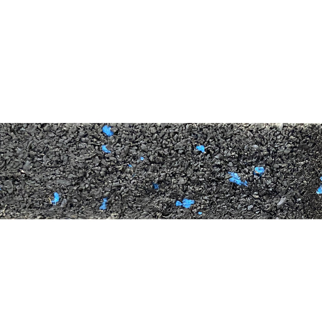 Loseta Recta Caucho Gimnasio 100x100x2cm grosor Negro y Azul - Fitness Tech