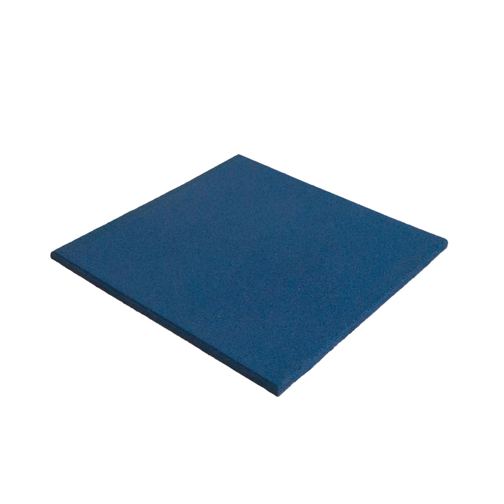 Blauwe rubberen tegel (van 1 tot 4 cm dik)