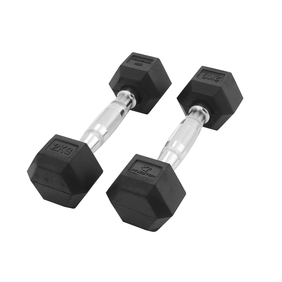 Hexagonale Dumbbells 1-9 Kg / Set van 2 eenheden