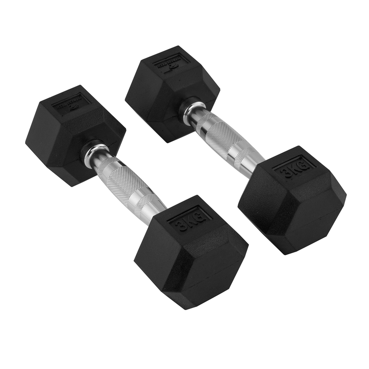 Hexagonale Dumbbells 1-9 Kg / Set van 2 eenheden