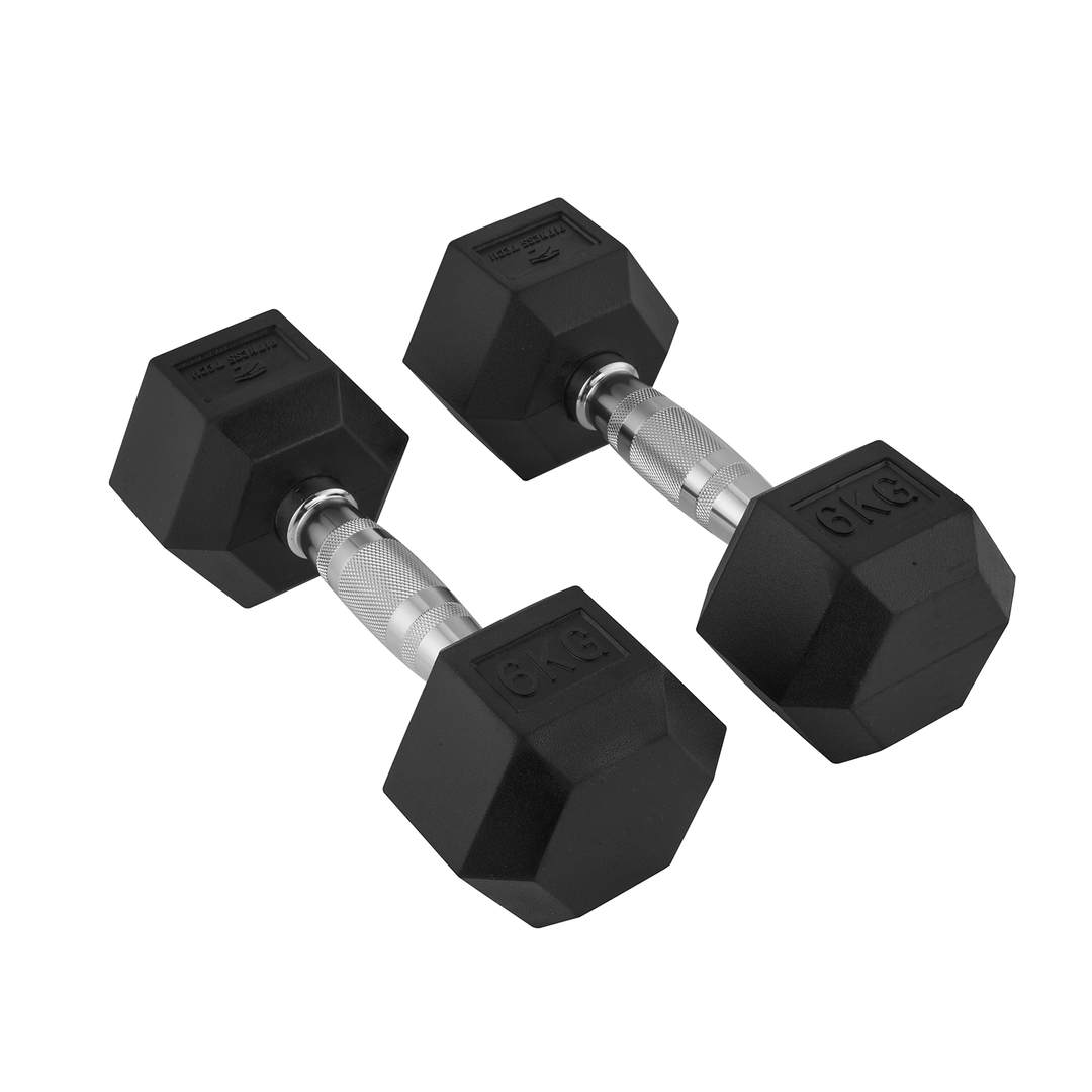 Hexagonale Dumbbells 1-9 Kg / Set van 2 eenheden