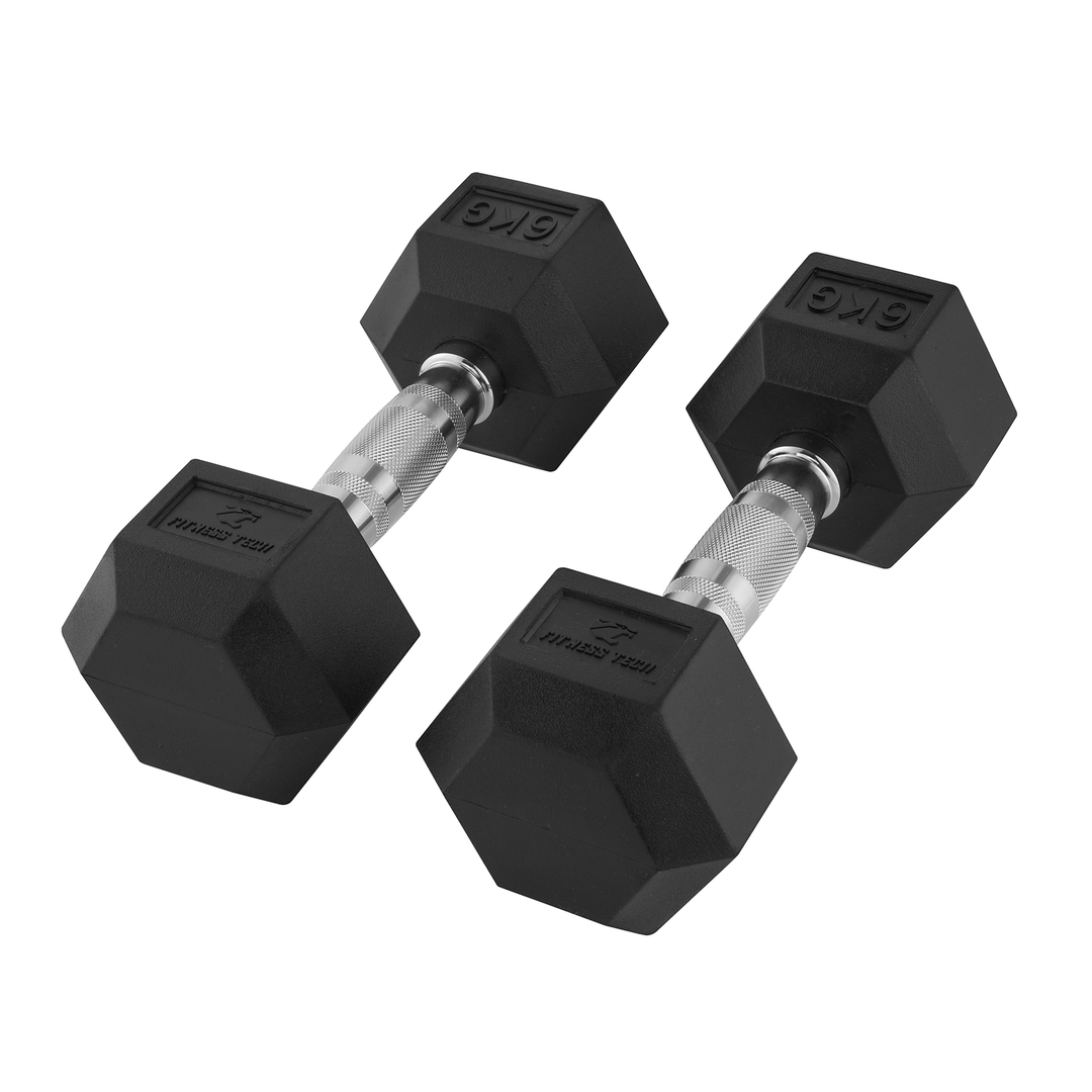 Hexagonale Dumbbells 1-9 Kg / Set van 2 eenheden
