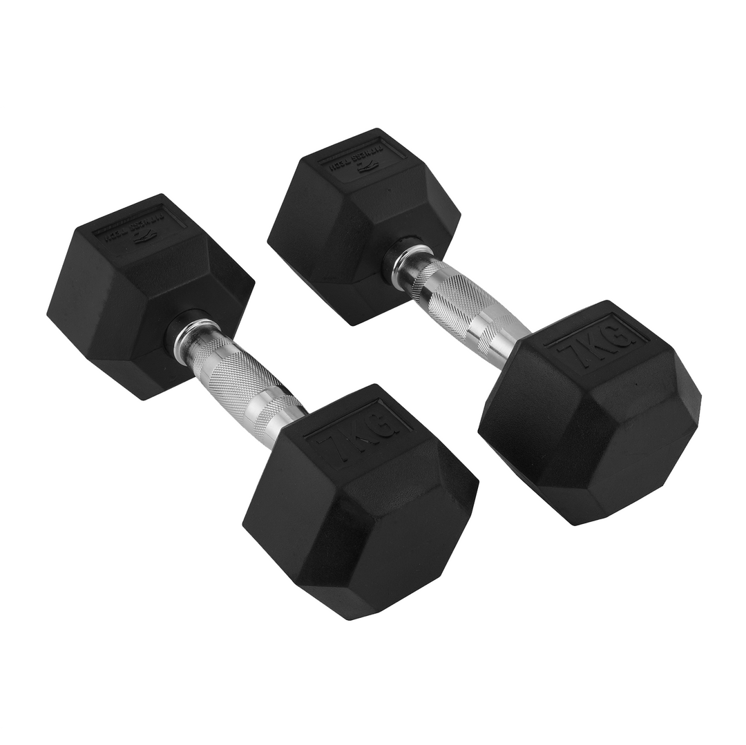Hexagonale Dumbbells 1-9 Kg / Set van 2 eenheden