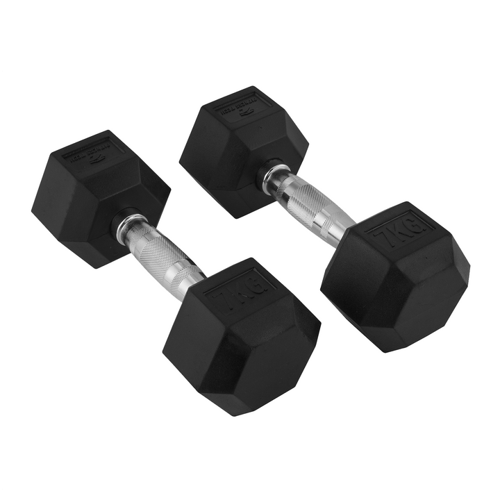 Hexagonale Dumbbells 1-9 Kg / Set van 2 eenheden