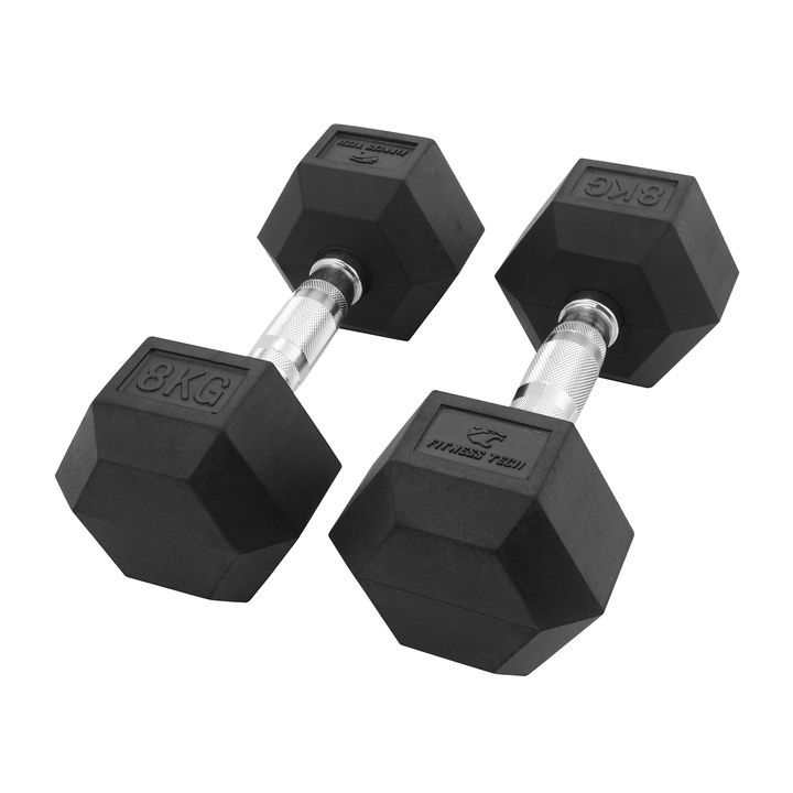 Hexagonale Dumbbells 1-9 Kg / Set van 2 eenheden