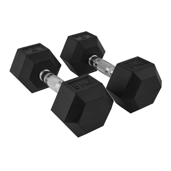 Hexagonale Dumbbells 1-9 Kg / Set van 2 eenheden