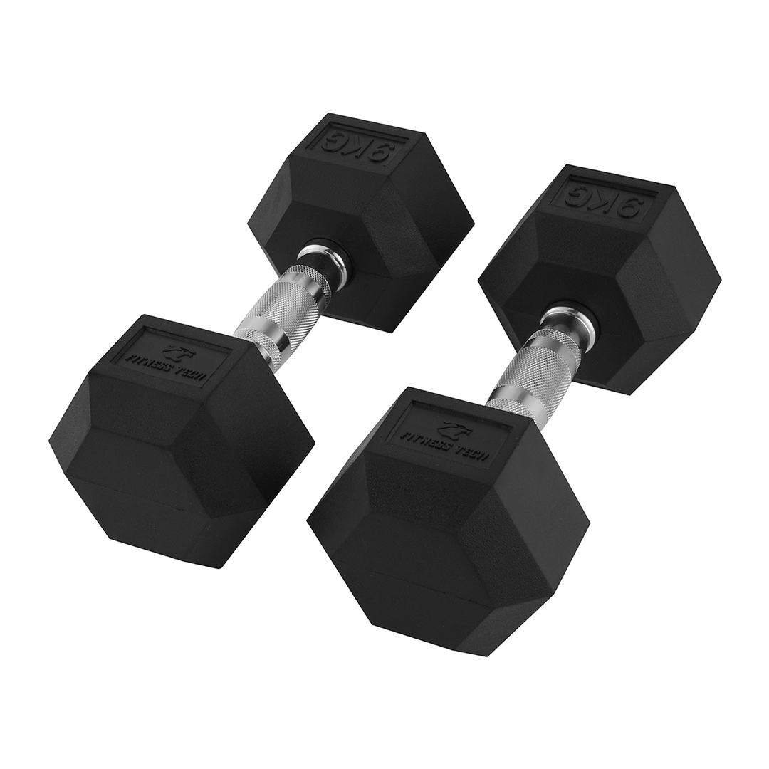 Hexagonale Dumbbells 1-9 Kg / Set van 2 eenheden
