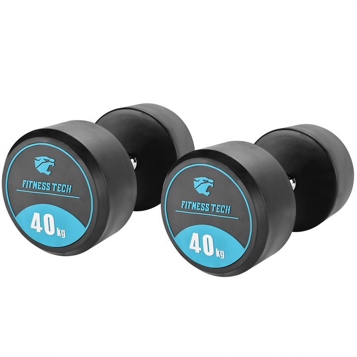 Ronde Urethan dumbbells set van 2 stuks