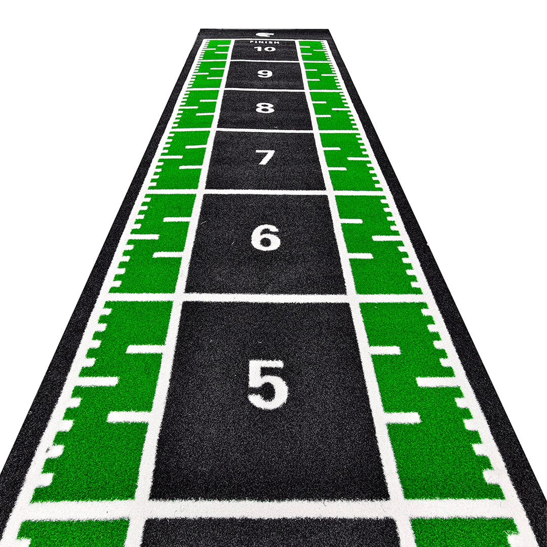 Césped artificial para gimnasio | Pista de sprint - Verde (Medio)