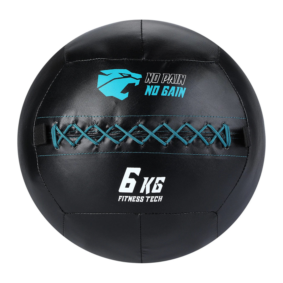 Set van 5 Wall Balls (3–14 kg) + Rack