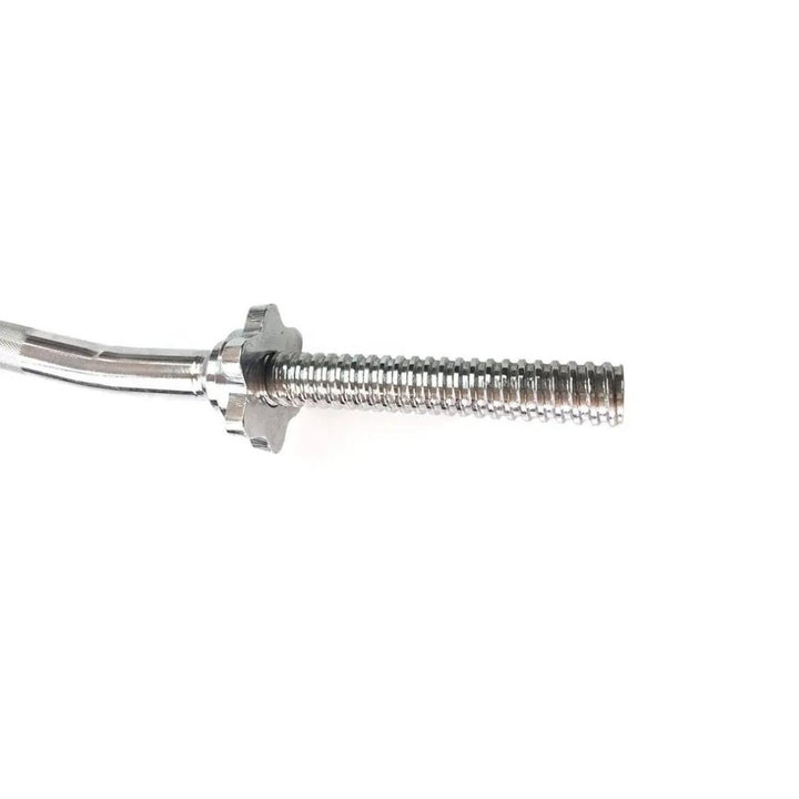 Barra Super Curl de 1.5m * 25mm / Con 2 seguros de tuerca - Fitness Tech