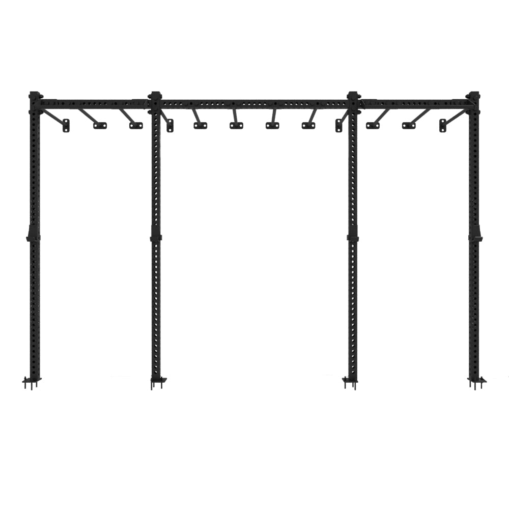 Rig Funcional de Pared con Monkey Bars - 2 Puestos (Frontal)
