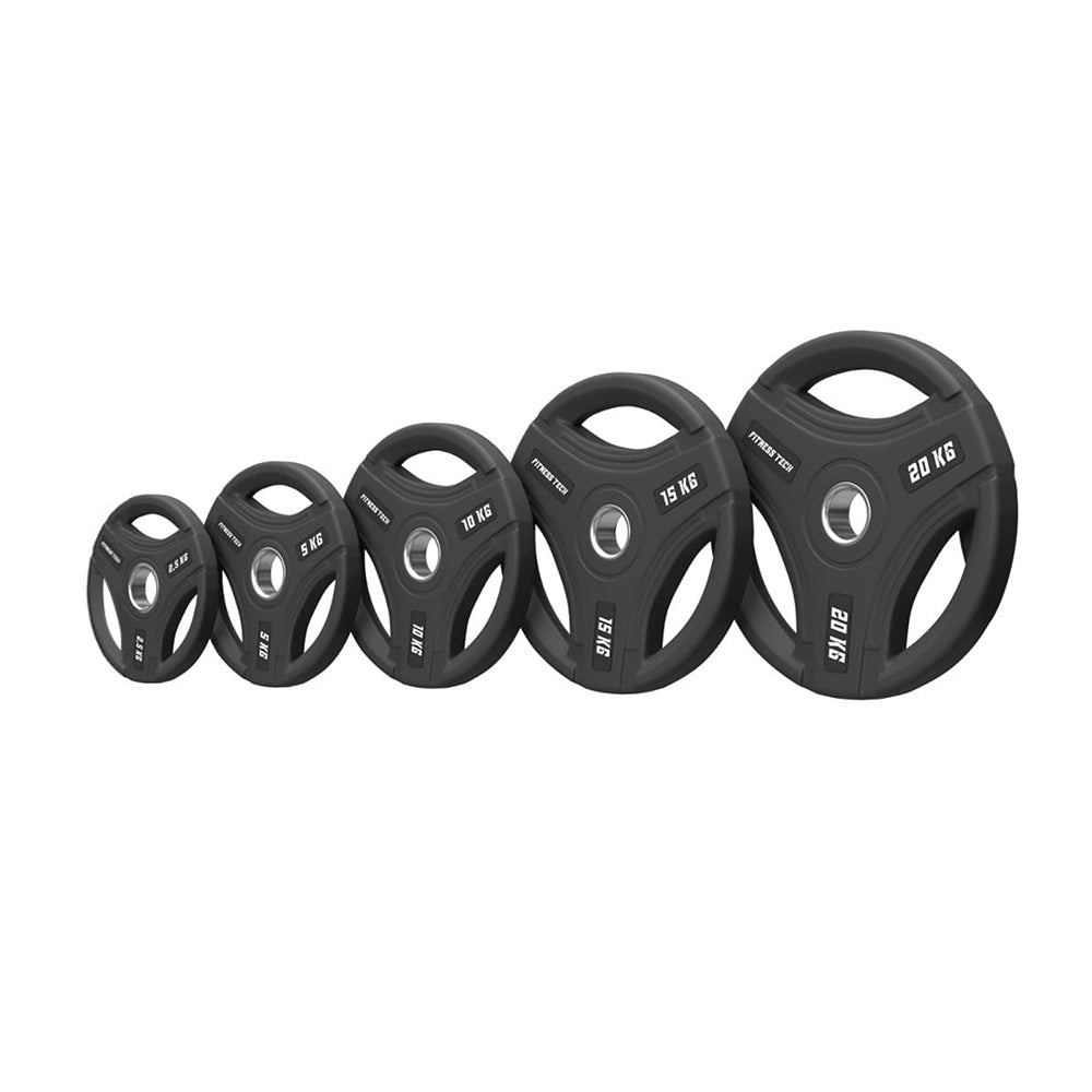 Set 105 kg Discos de Peso Triple Agarre Premium 50mm