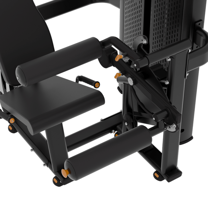 Máquina selectorizada | Femoral sentado detalle brazo