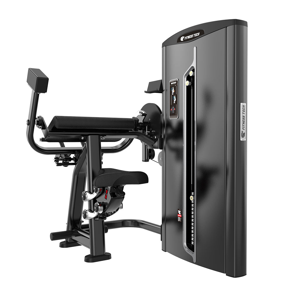 Curl de Bíceps y Extensión de Tríceps | Máquina selectorizada dual - Pro Tech Series - Posterior