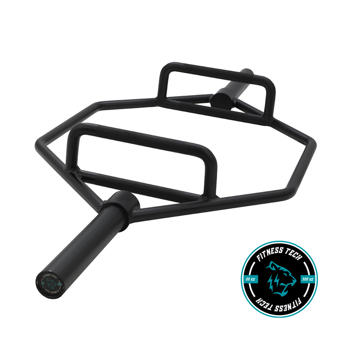 Hexagonal Olympic Bar Squat Bar black 50mm 700 LBS / 320kg