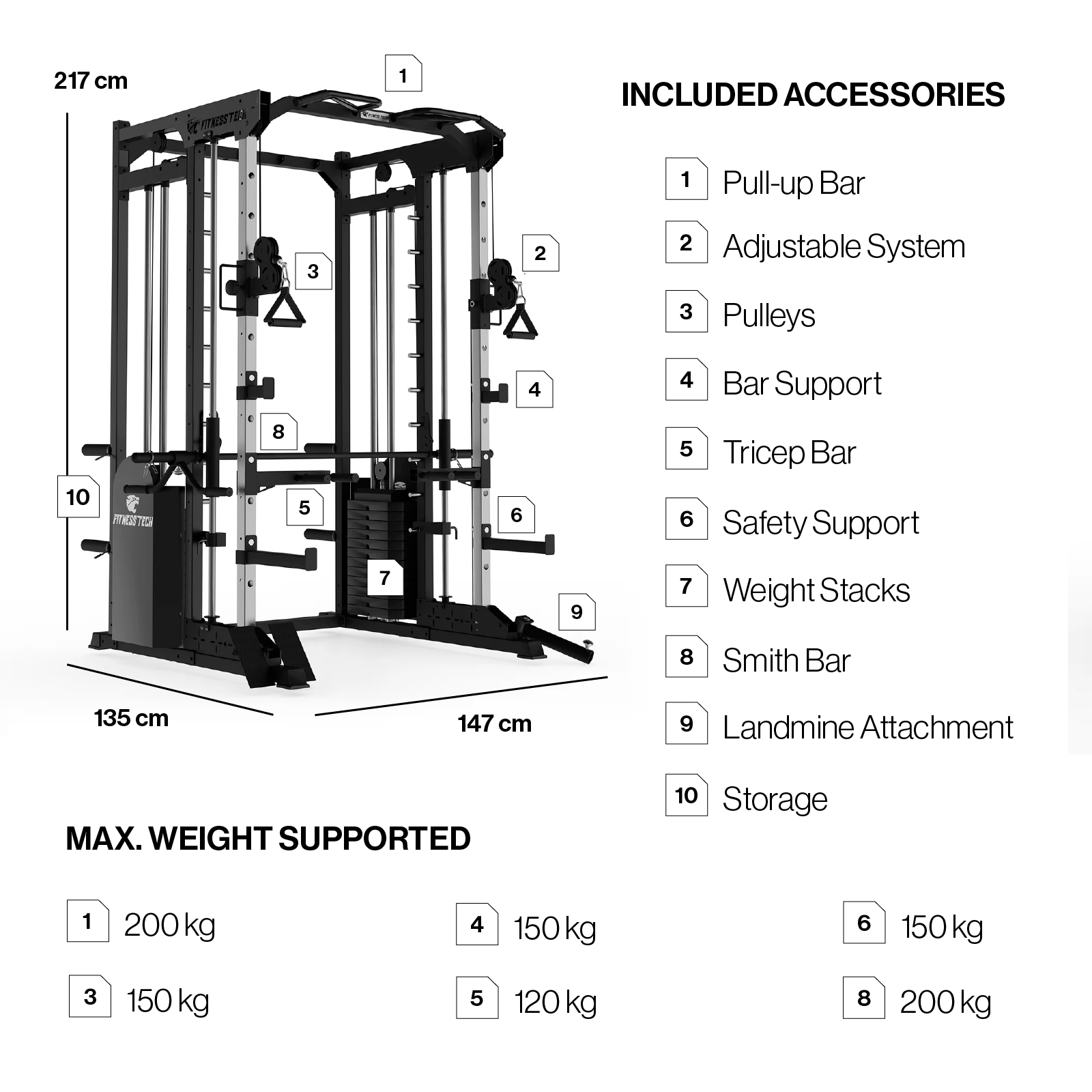 Maquina Smith Machine S8000 I Multifunctionele Krachtmachine