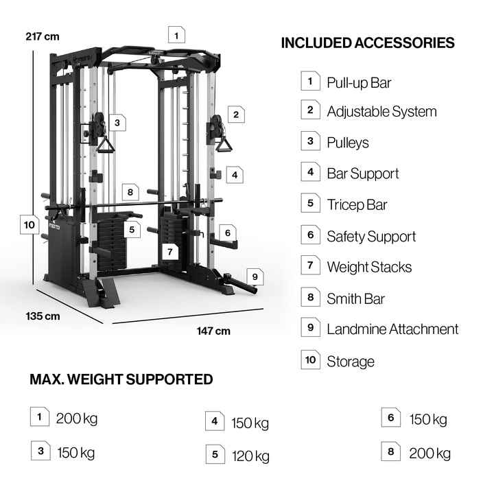 Smith Machine S9000 I Multifunctionele machine