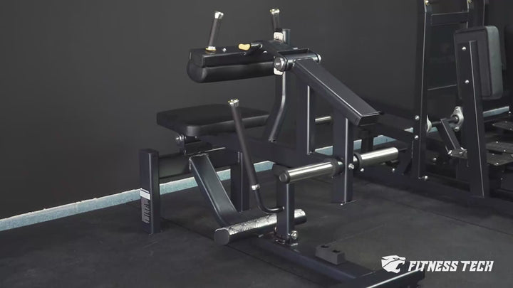 Lever machine / seated soleus-gastrocnemius