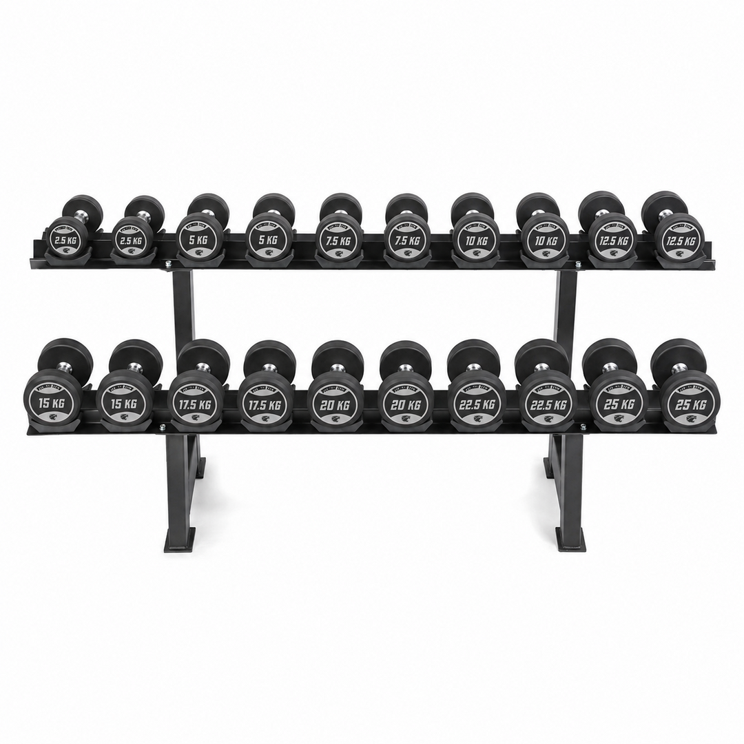 Set Ronde Dumbbells en Steun