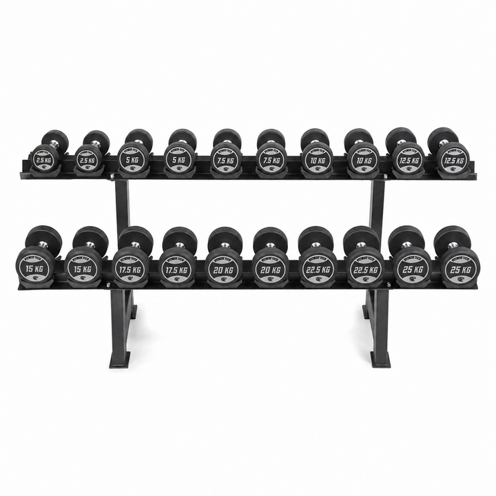 Set Ronde Dumbbells en Steun