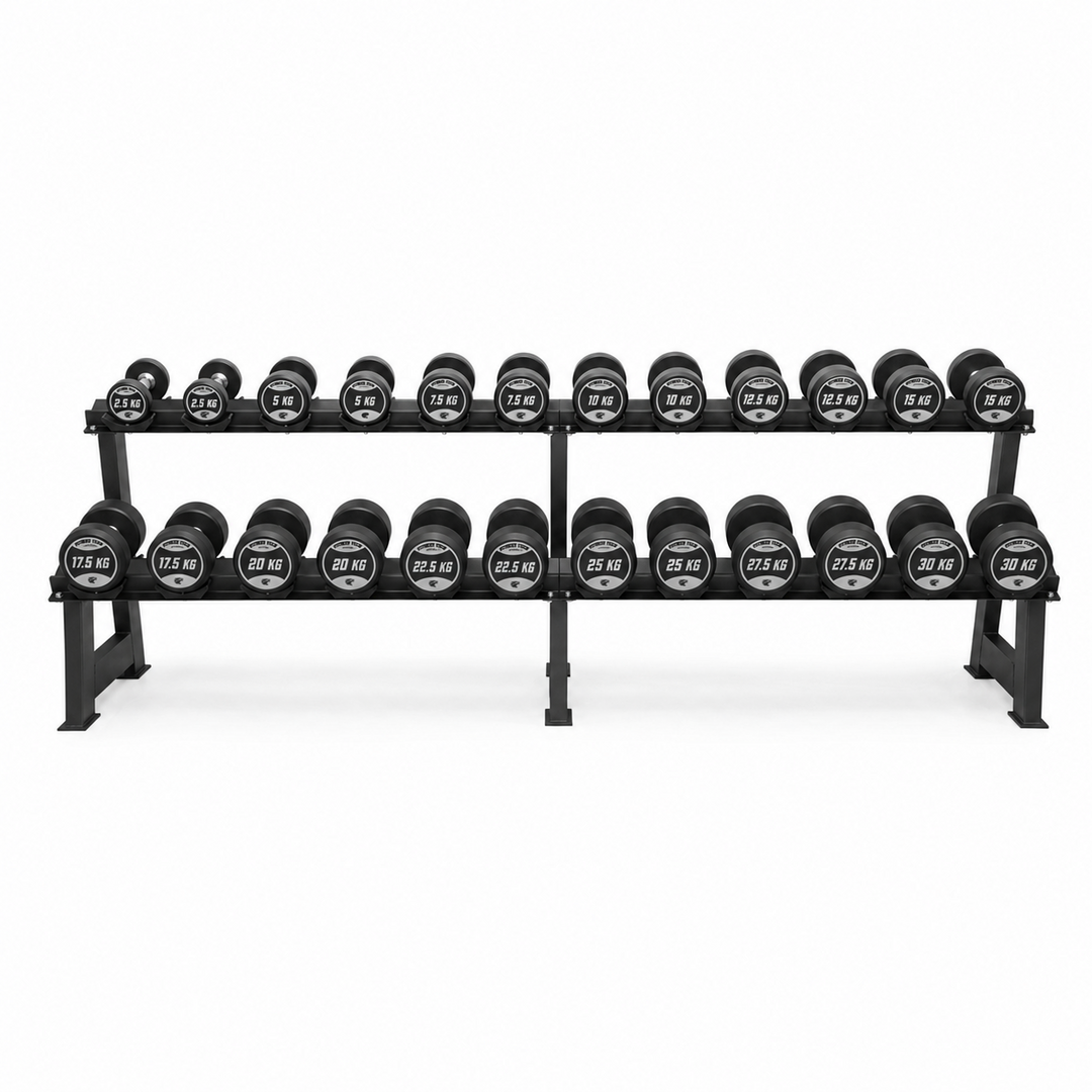 Set Ronde Dumbbells en Steun